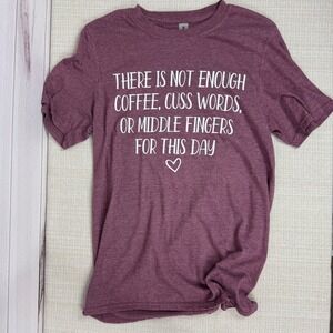 Womens‎ Funny Graphic TShirt Gildan Softstyle Coffee Cuss Words Tee S